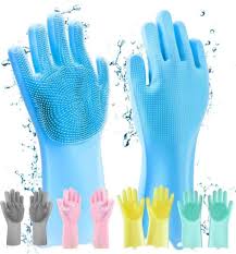 Washing Gloves Silicone Waterproof Insulated Gloves Bathroom Kitchen and Bathroom Cleaning Car Wash Multi-purpose Gloves